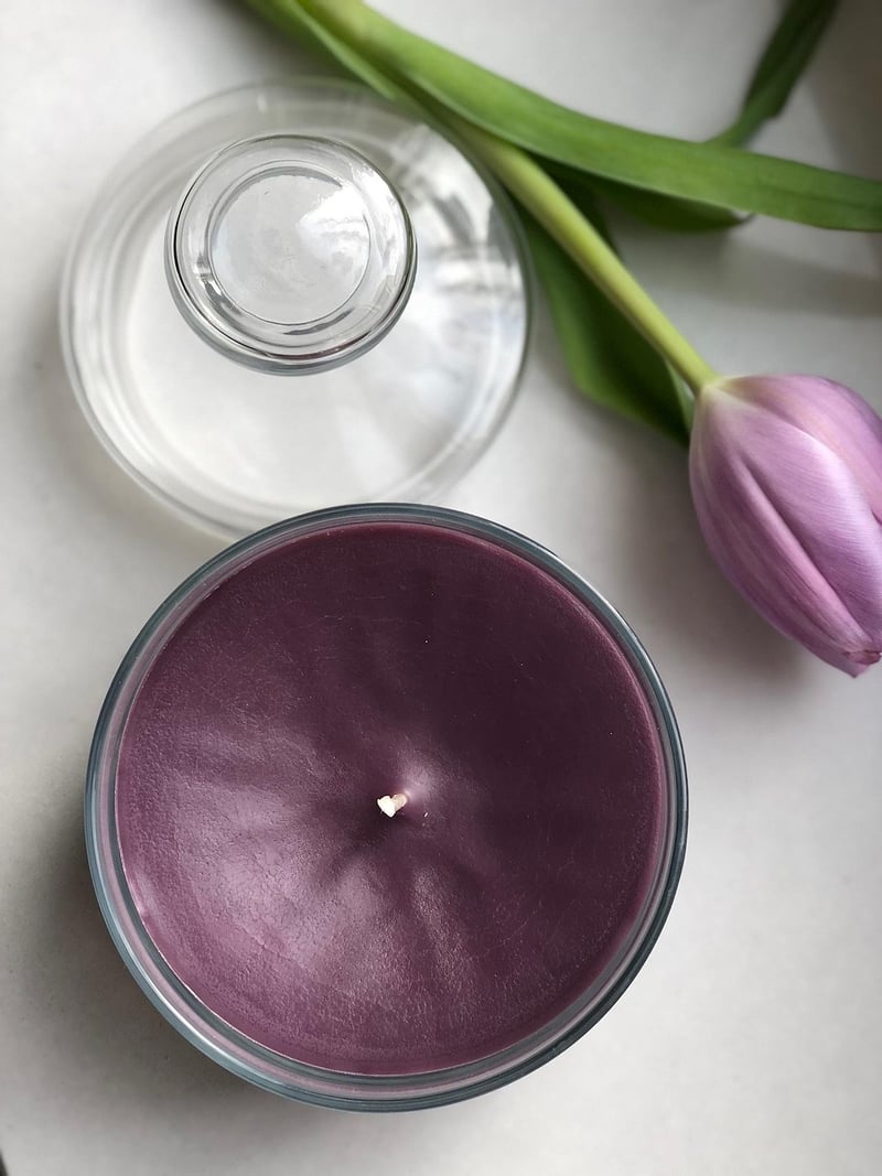Repurposed Glass Jar Candle